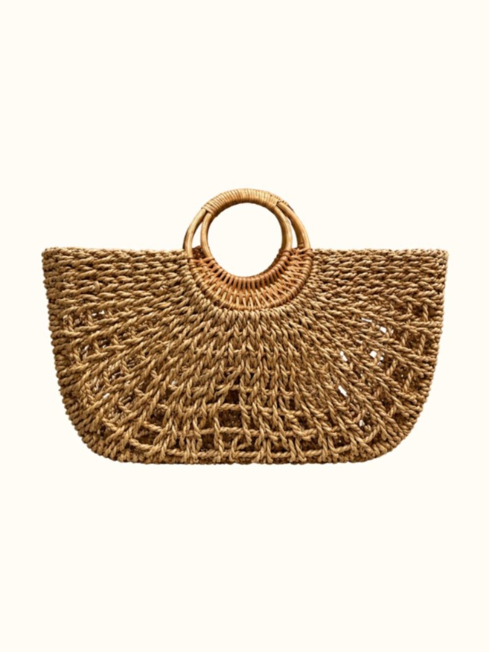 H&M Woven Top Handle Tote